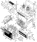 Section Diagram and Parts List for JHP62N*K5  General Electric Microwave Oven Combo
