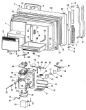 Section Diagram and Parts List for TBXW25RMGLWH  General Electric Refrigerator