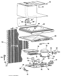 Section Diagram and Parts List for TB13SLBRAD  General Electric Refrigerator