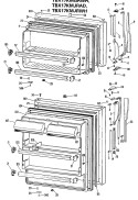 Section Diagram and Parts List for TBX17KMJRWH  General Electric Refrigerator