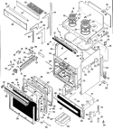 Section Diagram and Parts List for JHP70N*K5  General Electric Microwave Oven Combo