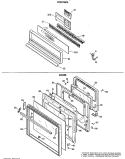 CONTROL Diagram and Parts List for JKP19G*K3  General Electric Wall Oven