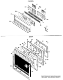 CONTROL Diagram and Parts List for JKP46G*K4  General Electric Wall Oven