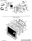WIRING MATERIAL Diagram and Parts List for JKP78G*K4  General Electric Microwave Oven Combo