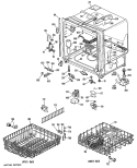 Section Diagram and Parts List for GSD3000W16  General Electric Dishwasher