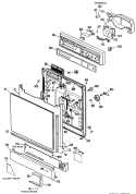 Section Diagram and Parts List for GSM507L-02  General Electric Dishwasher