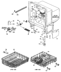 Section Diagram and Parts List for GSM507L-02  General Electric Dishwasher