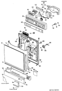 Section Diagram and Parts List for GSM603L-02  General Electric Dishwasher