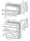 Section Diagram and Parts List for TBX18KLGRWH  General Electric Refrigerator