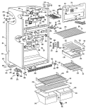 Section Diagram and Parts List for TBX18BLJRWH  General Electric Refrigerator