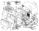 MICROWAVE OVEN Diagram and Parts List for JE42A04  General Electric Microwave