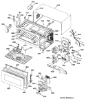 Section Diagram and Parts List for JEM21L01  General Electric Microwave