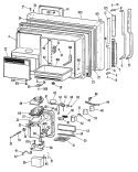 Section Diagram and Parts List for TBX25RMFRWH  General Electric Refrigerator