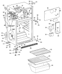 Section Diagram and Parts List for TBX14AMDLWH  General Electric Refrigerator