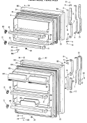 Section Diagram and Parts List for TBX21KLGRWH  General Electric Refrigerator