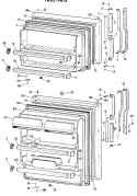 Section Diagram and Parts List for TBX21NLGRAD  General Electric Refrigerator