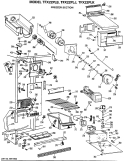 FREEZER SECTION Diagram and Parts List for TFX22PLB  General Electric Refrigerator