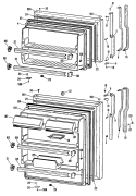 Section Diagram and Parts List for TBX18ALRLWH  General Electric Refrigerator