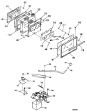 Section Diagram and Parts List for JBP29GM1  General Electric Range