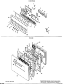 CONTROL Diagram and Parts List for JKP27*J5  General Electric Wall Oven