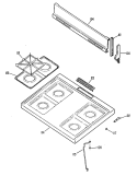Section Diagram and Parts List for JGBS04GPN1  General Electric Range