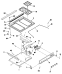 Section Diagram and Parts List for JGSP10GEK3  General Electric Range