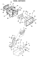 Section Diagram and Parts List for JGSP10GEK3  General Electric Range