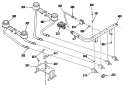 Section Diagram and Parts List for JGSP10GEK3  General Electric Range