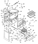 Section Diagram and Parts List for JGBS15GEK5  General Electric Range