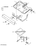 Section Diagram and Parts List for JGBS04EN1  General Electric Range