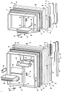 Section Diagram and Parts List for TBX19ZLSRAD  General Electric Refrigerator