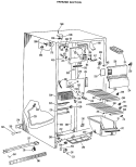 FREEZER SECTION Diagram and Parts List for TFX22ZLJ  General Electric Refrigerator