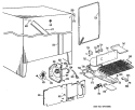 Section Diagram and Parts List for TFX24ZLJ  General Electric Refrigerator
