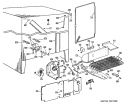 Section Diagram and Parts List for TFX27FLJ  General Electric Refrigerator