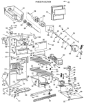FREEZER SECTION Diagram and Parts List for TFX27RLJ  General Electric Refrigerator