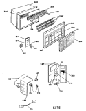 Section Diagram and Parts List for AES15DAV1  General Electric Air Conditioner