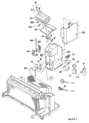 Section Diagram and Parts List for AZC909EPV1  General Electric Air Conditioner