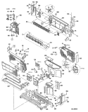 Section Diagram and Parts List for AZC909EPV1  General Electric Air Conditioner