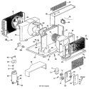 Section Diagram and Parts List for AVV15DAX1  General Electric Dehumidifier