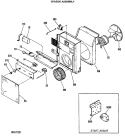 CHASSIS ASSEMBLY Diagram and Parts List for AVX10AAX1  General Electric Air Conditioner