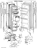 Part Location Diagram of WR78X8230 GE FF O.DOOR White