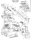 FREEZER SECTION Diagram and Parts List for TFX20RLL  General Electric Refrigerator