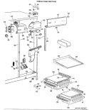 FRESH FOOD SECTION Diagram and Parts List for TFX20RLL  General Electric Refrigerator