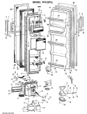 Section Diagram and Parts List for TFX22PLL  General Electric Refrigerator