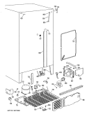 Section Diagram and Parts List for TFX22PLL  General Electric Refrigerator