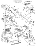 FREEZER SECTION Diagram and Parts List for TFX22RLL  General Electric Refrigerator