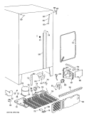 Section Diagram and Parts List for TFX22RLL  General Electric Refrigerator