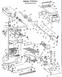 FREEZER SECTION Diagram and Parts List for TFX22VLL  General Electric Refrigerator