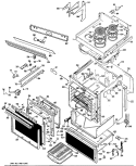 Part Location Diagram of WB53X5131 GE OVEN LINER