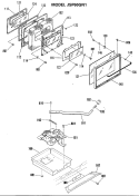 Section Diagram and Parts List for JSP60GN1  General Electric Range